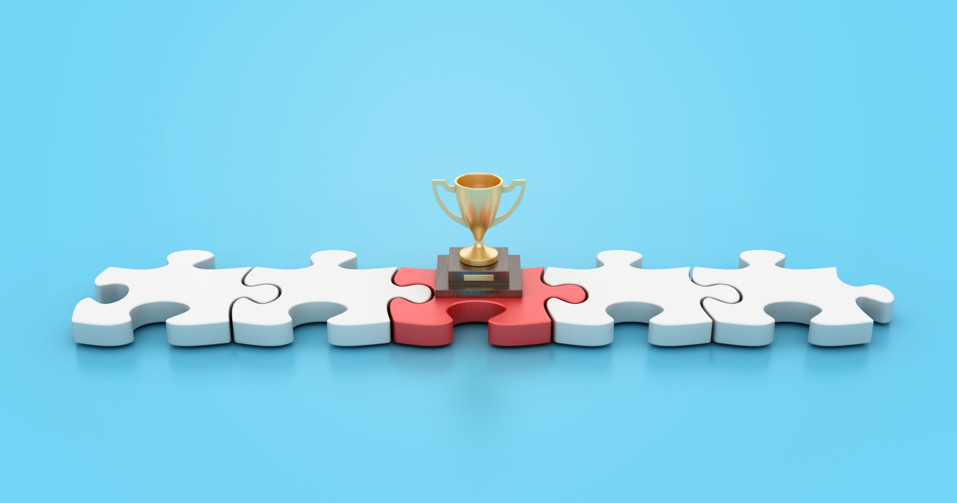 3D Trophy with Jigsaw Puzzle